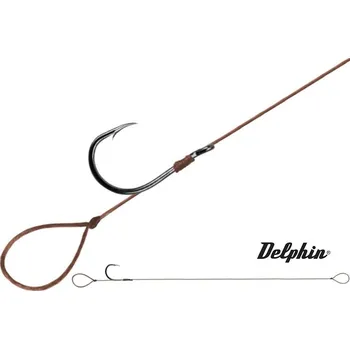 Rybářský háček Feederový návazec Delphin Proxi 8 Loop / 6 ks délka: 8 cm/ háček 8