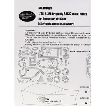 Plastikový model New Ware 1/48 Mask A-37B Dragonfly BASIC (TRUMP 02889)