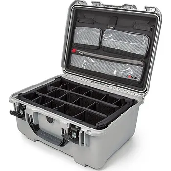 NANUK - Odolný kufr 933 PRO PHOTO KIT - stříbrný