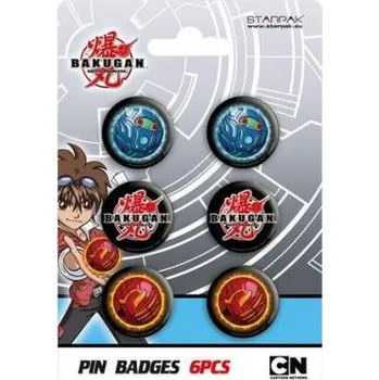 Odznak Bakugan 6ks