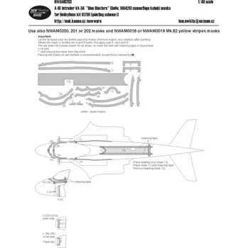Plastikový model New Ware 1/48 Mask A-6E Intruder VA-34 (HOBBYB)