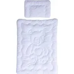 Scarlett Set peřinka + polštář - MEDVÍDEK 120 x 90 cm bílá