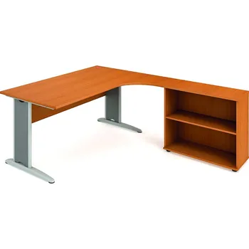 Hobis Pracovní stůl CE 1800 H L Barva desky stolu: olše, Barva kovu: černá, Podnož: RM 200