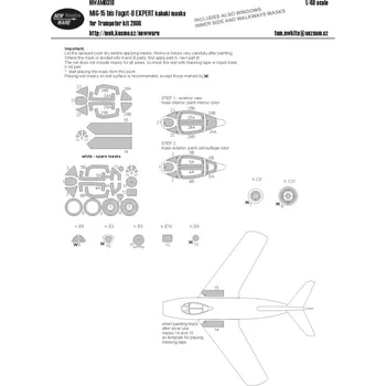 Plastikový model New Ware 1/48 Mask MiG-15 bis Fagot-B EXPERT (TRUMP 2806)