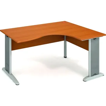 Hobis Pracovní stůl CE 2005 L Barva desky stolu: ořech, Barva kovu: černá, Podnož: RM 200