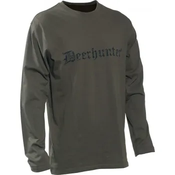 Pánské tričko Deerhunter logo tričko dlouhý rukáv Velikost: S