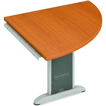 Nábytek Hobis Přídavný stůl CP 901 P Barva desky stolu: buk, Barva kovu: šedá, Podnož: RM 100