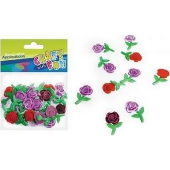 umělá květina Látková růže dekorační 30 ks