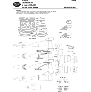 Plastikový model New Ware 1/48 Mask F-106A Delta Dart (TRUMP 02891)