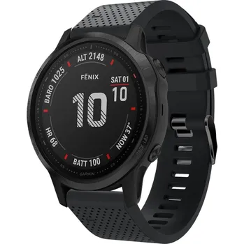 Gumový řemínek TVC pro Garmin Fenix 5s Barva: Černá