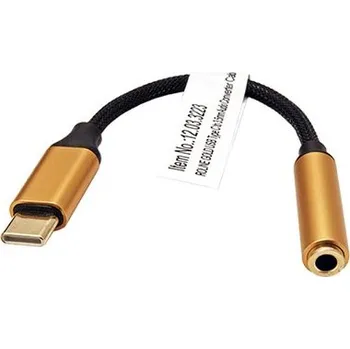 Datové redukce ROLINE GOLD Adaptér USB C(M) - jack 3,5, sluchátka + mikrofon - 12.03.3223