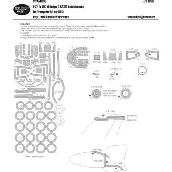 Plastikový model New Ware 1/72 Mask Tu-16K-10 Badger C BASIC (TRUMP 01613)