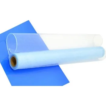 Party dekorace Organza 40cm/10y sv.modrá (40cm-9m-obšitá 40 cm/9m světle modrá)