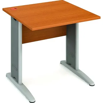 Psací stůl Hobis Pracovní stůl CS 800 Barva desky stolu: višeň, Barva kovu: šedá, Podnož: RM 100