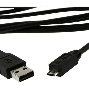 Kabel PremiumCord microUSB 3m (5-pin) černý (ku2m3f)