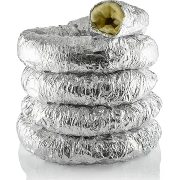 Ventilace Sonoflex Ø 150 mm, box 10m (Kvalitně zpracované odhlučněné a pevné alu-ventilační potrubí které sníží hluk ventilátoru v pěstebních místnostech až o 70%.)