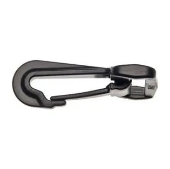 karabina Plastová karabina černá, 40mm