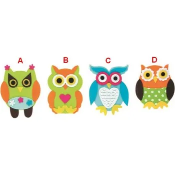 Sova z filcu 10cm 4 druhy