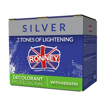 Barva na vlasy Ronney Silver Decolorant Keratin 500 g