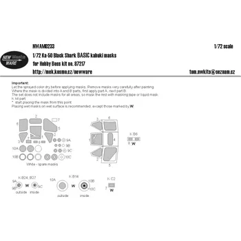 Plastikový model New Ware 1/72 Mask Ka-50 Black Shark BASIC (HOBBYB 87217)