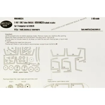 Plastikový model New Ware 1/48 Mask T-38C Talon (NASA) ADVANCED (TRUM 02878)