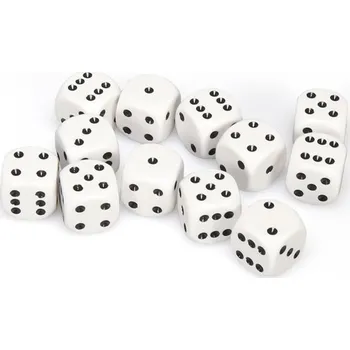 Příslušenství k deskovým hrám Chessex Hrací kostka 16 mm Barva: bílá / černá