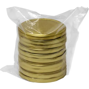 Víčko na zavařovací sklenici Browin Zavařovací víčko se závitem 10 cm 10 ks zlaté