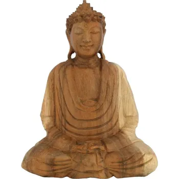 Soška Buddha dřevo 25 cm sv Dhyan