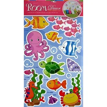 Samolepící dekorace Dekorace nalepovací RYBY 50x32cm