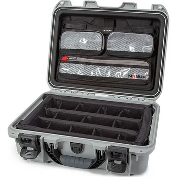 NANUK - Odolný kufr 930 PRO PHOTO KIT - stříbrný