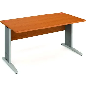 Psací stůl Hobis Pracovní stůl CS 1600 Barva desky stolu: calvados, Barva kovu: černá, Podnož: RM 200