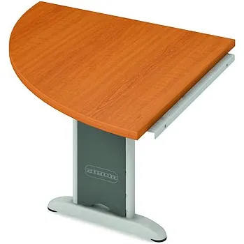 Nábytek Hobis Přídavný stůl CP 901 L Barva desky stolu: višeň, Barva kovu: černá, Podnož: RM 100