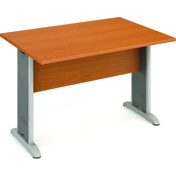 Nábytek Hobis Jednací stůl CJ 1200 Barva desky stolu: višeň, Barva kovu: černá, Podnož: RM 200