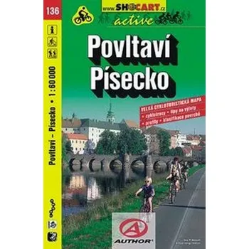 Mapa cyklistická Povltaví, Písecko č. 136