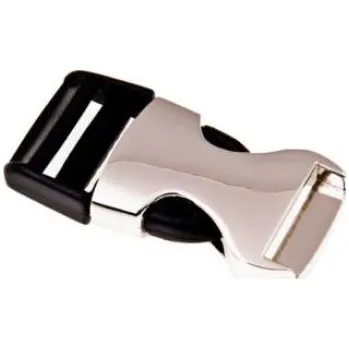 Plastová přezka + nikl 20mm černá