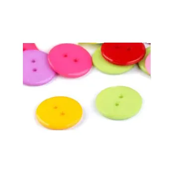 Knoflík Knoflíky plastové lesklé menší pink (Knoflíky plastové lesklé menší pink)