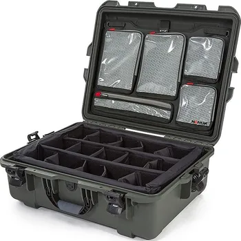 NANUK - Odolný kufr 945 PRO PHOTO KIT - zelený