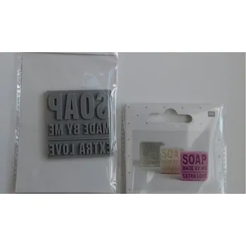 Razítko Plastová šablona na výrobu mýdla Extra love