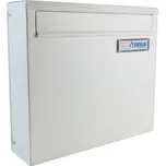 Poštovní schránka A-02 do plotu a branky - RAL 9016 MAT. - BÍLÁ