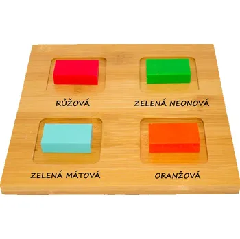 Mýdlo Set neonových barev na výrobu mýdla a svíček-4x11g /mátová,růžová,oranž,zelená/