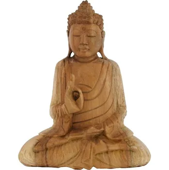 Soška Buddha dřevo 20 cm sv Vitarka