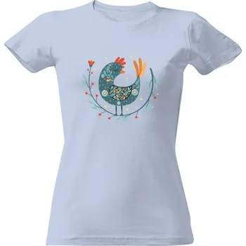 Dámské tričko Tričko s potiskem Kohout folklór dámské