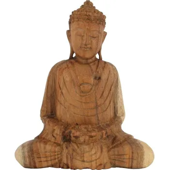 Soška Buddha dřevo 20 cm sv Dhyan