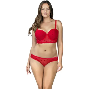 Podprsenka Balkonová podprsenka Lily 5811 - Parfait červená 80F