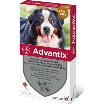 Bayer Animal Health Advantix Spot-on nad 40 - 60 kg, 4 x 6 ml