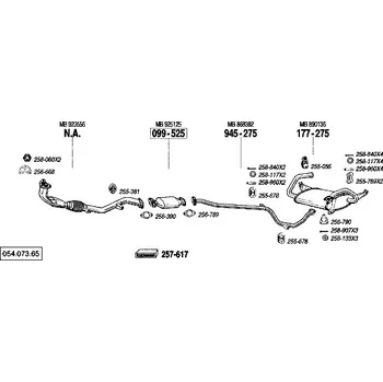 Katalyzátor katalyzátor Bosal 099-525