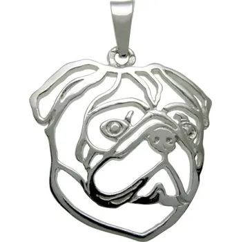 Přívěsek Stříbrné Tlapky 272 Mops – stříbrný přívěšek 925/100