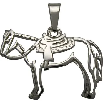 Přívěsek Stříbrné Tlapky 404 Kůň western – stříbrný přívěšek 925/1000