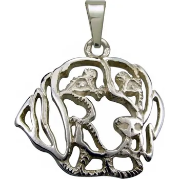 Přívěsek Stříbrné Tlapky 215 Ohař krátkosrstý – stříbrný přívěšek 925/1000