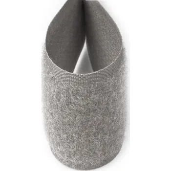 Suchý zip plyš šedý 2 cm